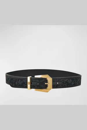 VERSACE Barocco Jacquard Mixed-Media Belt