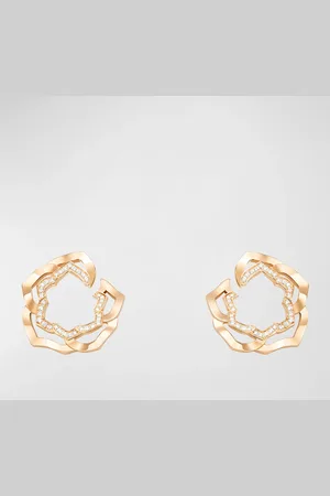 PIAGET 18k Diamond Rose Earrings