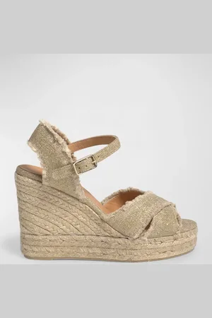 Castaner Bromelia Frayed Canvas Wedge Espadrilles