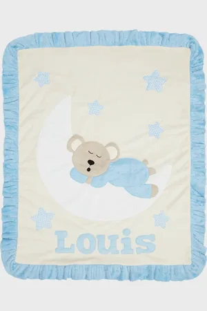 Boogie Baby Personalized Goodnight Teddy Plush Blanket