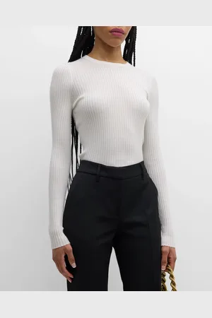 GABRIELA HEARST Browning Cashmere Ribbed Top