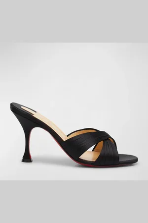 Christian Louboutin Nicol is Back Red Sole Slide High-Heel Sandals