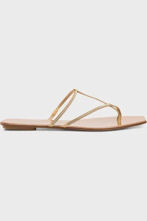 Pedro Garcia Vivian Crystal Toe-Strap Flat Sandals