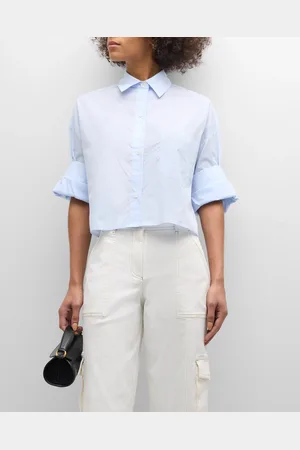 TWP Next Ex Cropped Shirt in Superfine Cotton