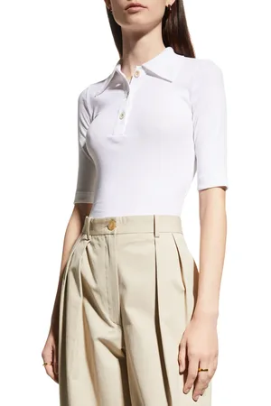 ROSETTA GETTY Fitted Polo T-Shirt