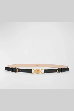 VERSACE Medusa 95 Skinny Leather Belt