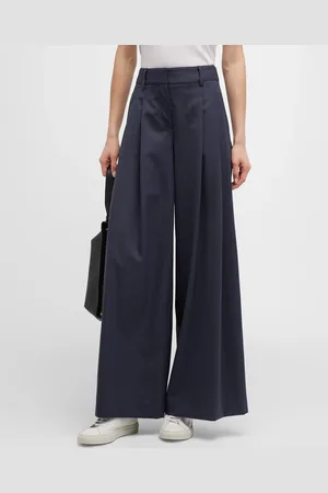 TWP New Didi Pleated Wide-Leg Wool Pants