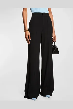 ALICE+OLIVIA Dylan High-Waist Wide-Leg Pants