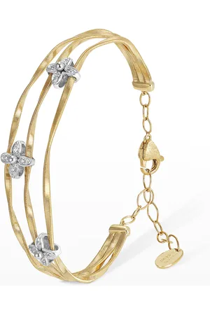 Marco Bicego Marrakech Onde 18k Yellow and White Gold 3-Strand Bracelet