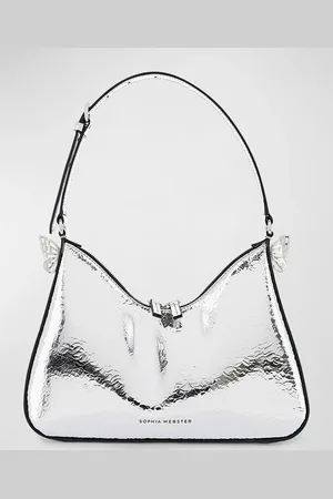 SOPHIA WEBSTER Mariposa Metallic Leather Hobo Bag