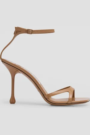 Jimmy Choo Ixia Patent Ankle-Strap Sandals