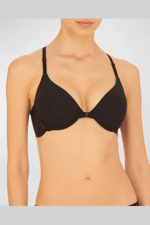 Natori Lush Lace-Back Front-Closure Contour Bra