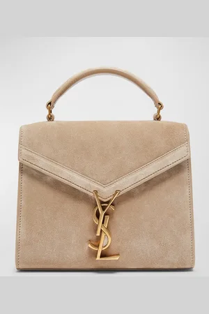 Saint Laurent Cassandra Mini YSL Top-Handle Crossbody Bag in Suede