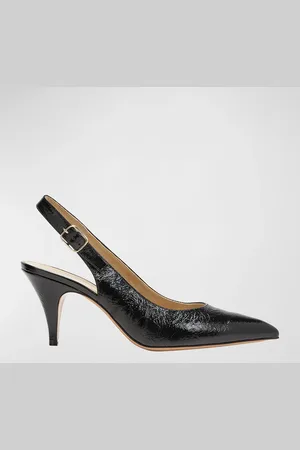 Khaite River Leather Slingback Pumps
