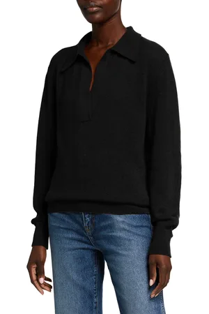 Khaite Jo Cashmere Featherweight-Knit Sweater