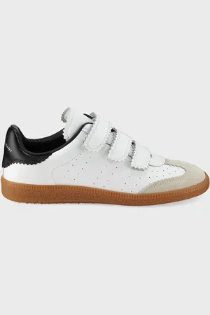 Isabel Marant Beth Perforated Leather Grip-Strap Sneakers