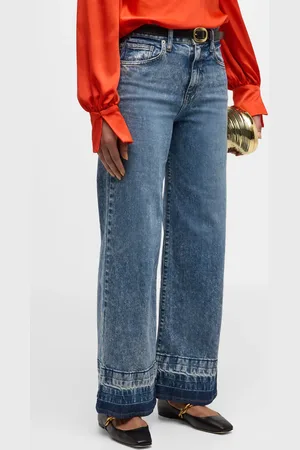 Simkhai Jude High-Waist Wide-Leg Denim Jeans