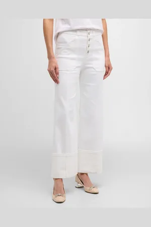 Cinq A Sept Cuffed Benji Cropped Flare Pants