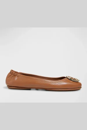 Tory Burch Minnie Travel Leather Ballet Flats