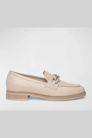 Nero Giardini Leather Chain Slip-On Loafers