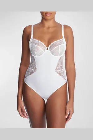 Natori Statement Sleeveless Lace Bodysuit