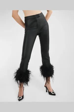LaMarque Pagetta Cropped Faux-Leather Flare Pants