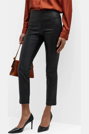 Vince Cropped Leather Leggings