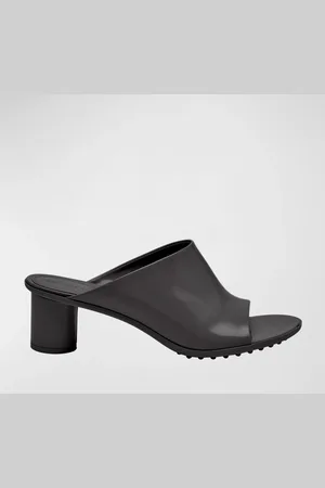 Bottega Veneta Atomic Leather Cylinder-Heel Mules