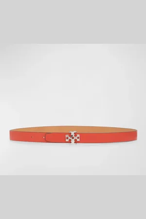 Tory Burch Logo Leather Belt
