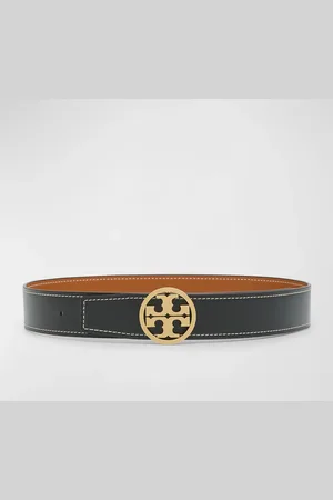 Tory Burch Miller Reversible Smooth Leather Belt