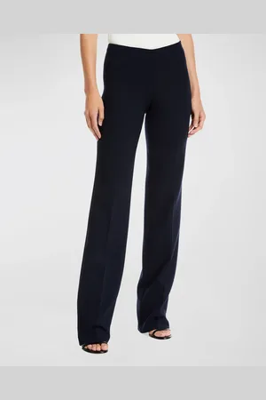 AKRIS Carole Straight-Leg Wool Double-Face Pants