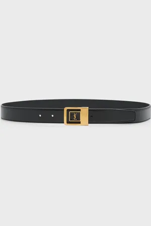 Saint Laurent YSL Buckle Leather Belt