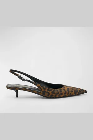 Saint Laurent Cherish Leopard Slingback Pumps