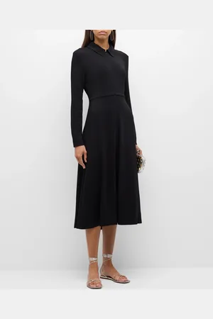 CO Long-Sleeve Midi Shirtdress