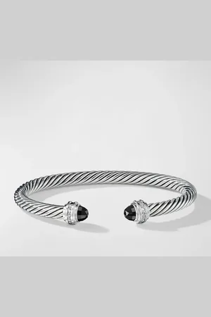 David Yurman Cable Bracelet with Gemstones in Silver