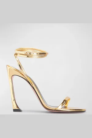 Piferi Fade Vegan Metallic Ankle-Wrap Sandals