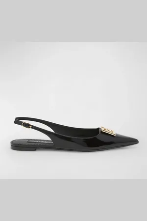 Dolce & Gabbana Lollo Patent Slingback Ballerina Flats