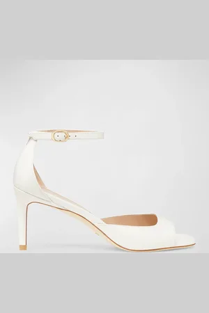 Stuart Weitzman Nudistia Leather Ankle-Strap Sandals