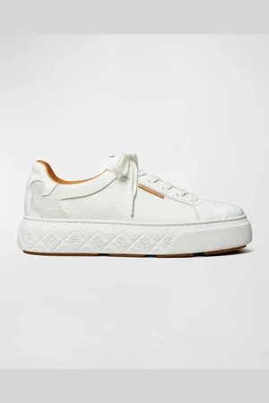 Tory Burch Ladybug Monogram Mix Leather Fashion Sneakers