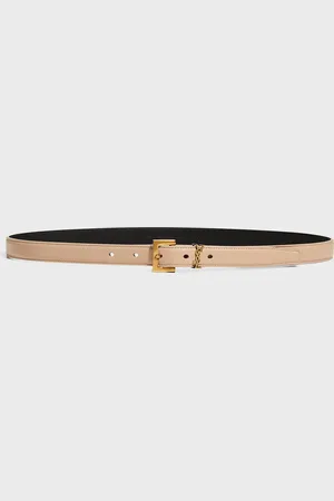 Saint Laurent YSL Monogram Leather Belt