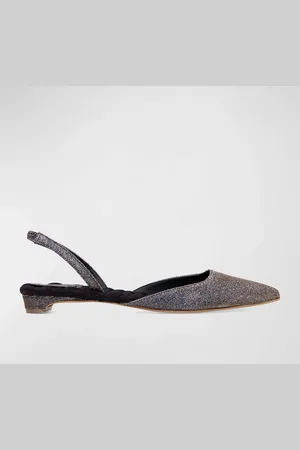 Aera Jackie Shimmer Vegan Slingback Ballerina Flats
