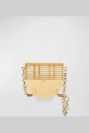 Cult Gaia Ark Cutout Bamboo Flap Crossbody Bag