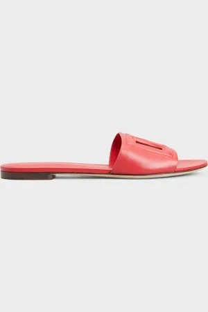 Dolce & Gabbana Cutout DG Flat Slide Sandals