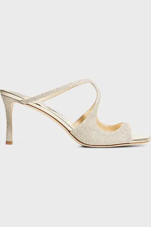 Jimmy Choo Anise Glitter Slide Sandals