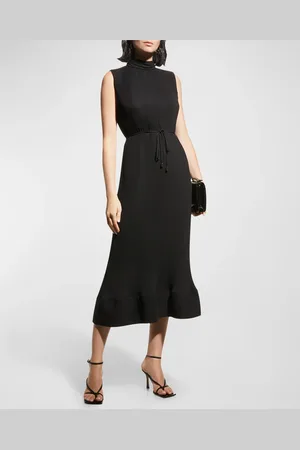 Milly Melina Solid Pleated Dress