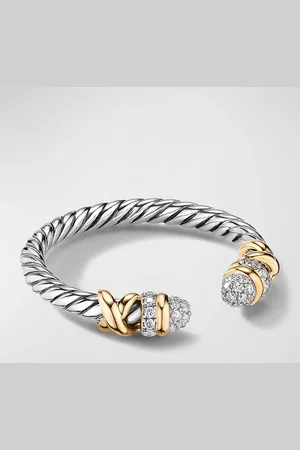 David Yurman 2.5mm Petite Helena Open Band Ring in Silver