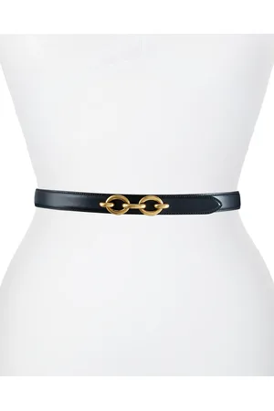 Saint Laurent YSL Cintura Skinny Leather Belt