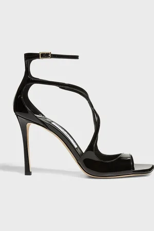 Jimmy Choo Azia Patent Ankle-Strap Sandals