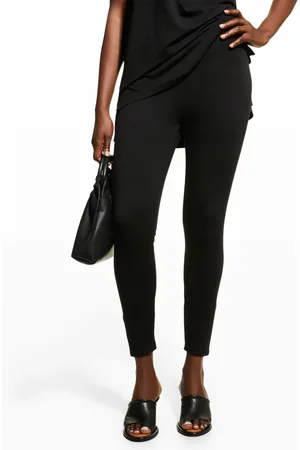 Eileen Fisher High-Rise Cropped Terry Leggings