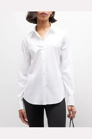 THEORY Tenia Long-Sleeve Blouse